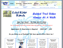 Tablet Screenshot of echoriverranch.com